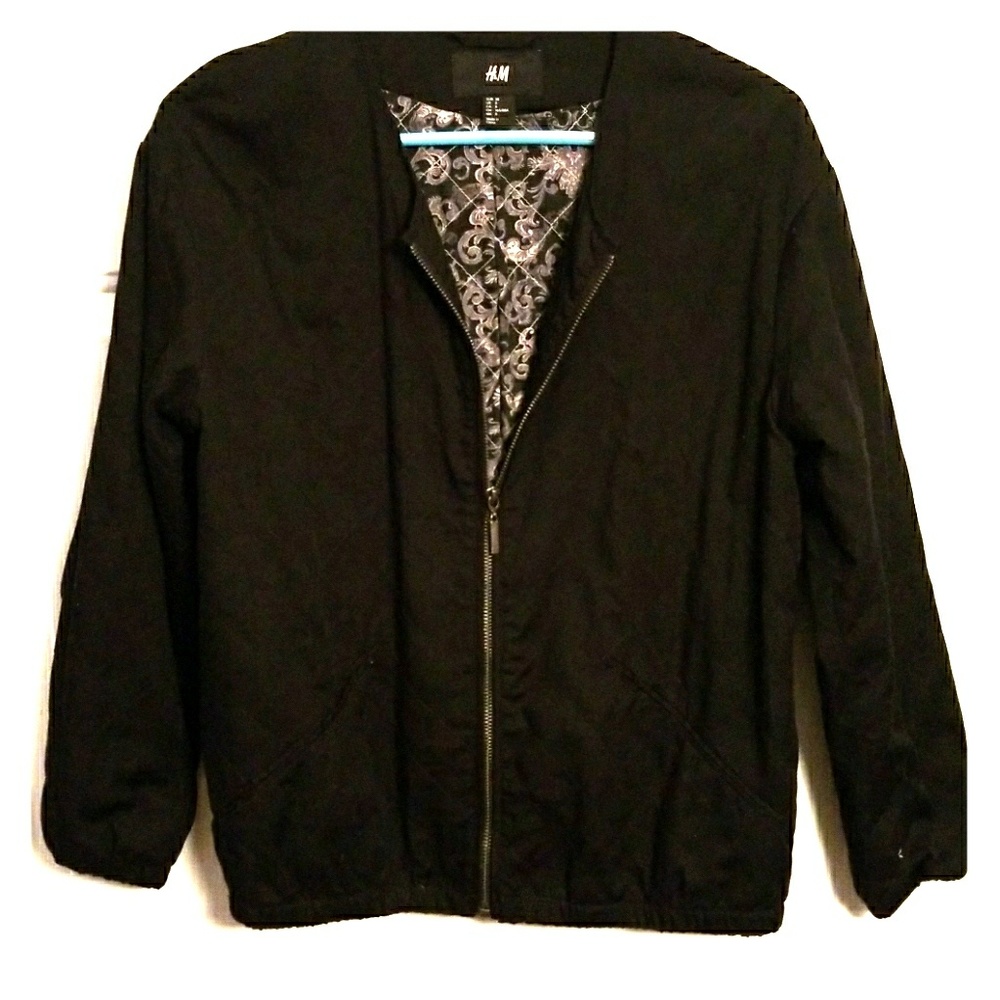 Black bomber jacket